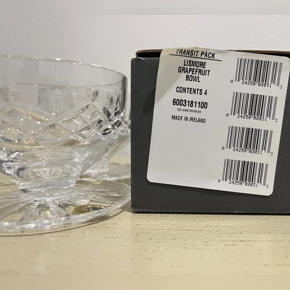 Waterford Lisford  Grapefruit Bowl Vintage But New With Tags - Picture 2 of 9